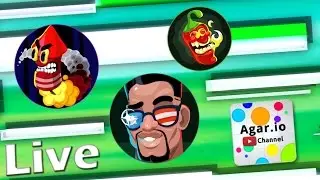 Ray's Agar.io LiveStream: Trolling SKINS in Agario! ►► Highlights #1