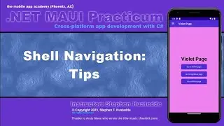 NET MAUI 03V   Shell Navigation Tips