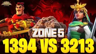 1394 vs 3213 Zone 5 Fighting | Rise of Kingdoms