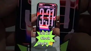 iOS 26 - How to make the Lock Screen Clock Bigger ! | Mobile Tecnic