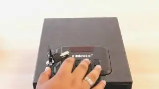 Ollieroo Gun Safe Solid Steel Quick Access Electronic Pistol Handgun Safe With Mechanical Pop-Open D