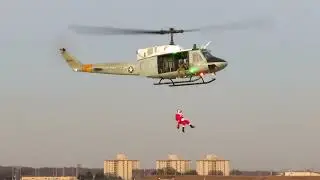 A Santa Arrives at Yokota