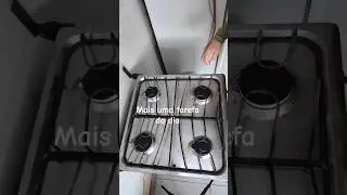 Lavando o fog&atilde;o | Rotina de dona de casa