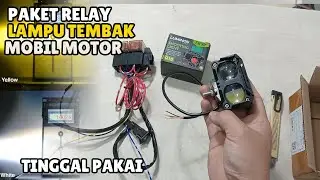 PASANG RELAY LAMPU TEMBAK ANTI RIBET! Review Paket Relay PnP Mobil Motor (Siap Pakai!)