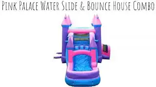 Five Little Monkeys Pink Palace Water Slide & Bounce House Combo Rental