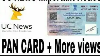 UC NEWS POST PUBLISHED TRICKS// PAN CARD problem solution