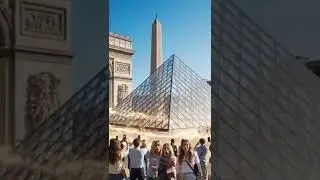 Paris Monuments Teleport Around the City! 🏛️✨ #aigeneratedvideo