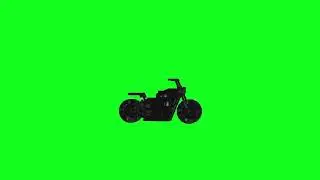 Minecraft Harley styled bike green screen - Free 4k stock footage