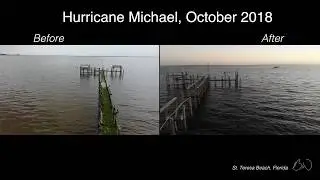 Hurricane Michael - before/ after