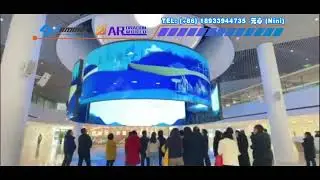 Hanging lifting digital ring screen that can rotate 360 &deg; brings a shocking audio-visual experience