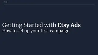 Learn More about Etsy Ads