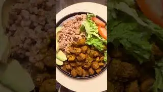#Curry chunks, #faro, #basmati rice , #stew peas with #pigtail, #today&rsquo;s dinner 🍲