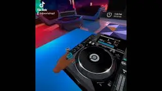Virtual reality dj practice session . 2 .