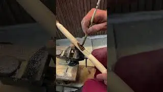 How to make a walking stick #woodworking #wood #diy #woodcarving #handmade #bushcraft
