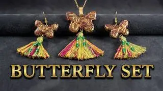 Polymer Clay Tutorial - Butterfly Necklace Set - Jewelry Making
