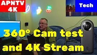 APNTV 360 degree Tech Test vMix, Blackmagic Webpresenter 4K Live Stream
