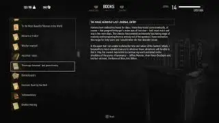 BOOKS: The mage Aeramas' last journal entry (Witcher 3 In-Game Lore Read Aloud)