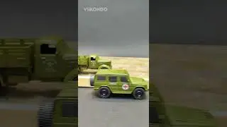 Amazing military vehicles for stop motions from army men toy playsets! #viikondo #scalemodel #jeutoy