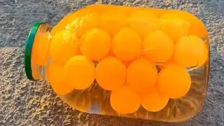 Breaking rainbow glass bottles ⚠️🔥 Crushing Crunchy & Soft Things !