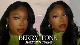 Berry-Toned Makeup Tutorial for Dark Skin ♡ Makeup to Compliment Deep Skin Tones
