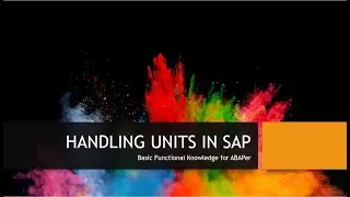Handling Units in SAP| SAP WM Handling Units| SAP Handling Unit Management|How to scan Barcode in WM