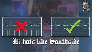 How Southside from 808 MAFIA does hi hats (FL Studio tutorial)