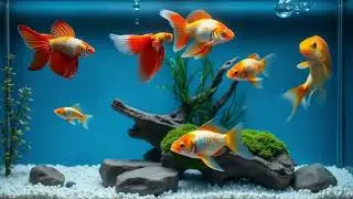 Aquarium Ambience for Work & Study | Soothing Water Flow in HD