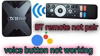 TX 10pro Bluetooth remote pair kaise karen || TX 10pro remote voice search button not working