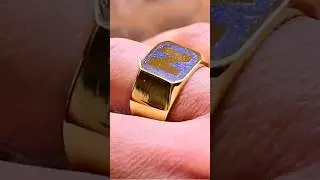 I turned an old brass nut into a ring