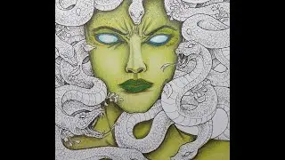 Adult Coloring Medusa in colourmorphia part2