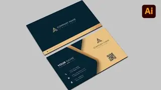 Professional Gold Foil Business Card Design In Adobe Illustrator