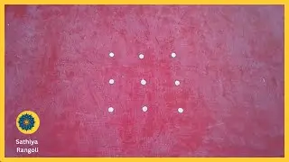 3x3 seq 22|kolam with dots|muggulu|rangoli kolam|easy beginners kolam