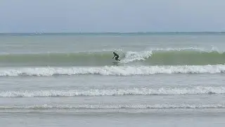2025.12.29 strong offshore port south beach, great lakes surfing