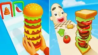 Sandwich Run vs Burger Master Max Levels Unlocked Gameplay 😄 