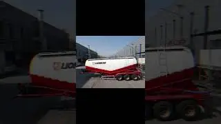 35 m&sup3; Carbon Steel Dry Bulk Cement Tanker Trailer #automobile