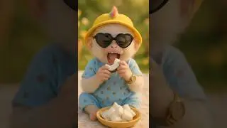 Baby Monkey Eating Coconut 🥥🐒 | Cutest Coconut ASMR Ever! | So Satisfying!