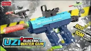 UzI Three-Function Dual-Mode Light Water Gun ZY1704055 ZY1704057 #zhoyatoys #watergun #summer