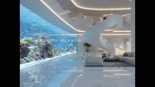 Private Residence | Ultra-Large Acrylic Ocean Wall#AcrylicAquarium  #CustomAquarium#OceanWall