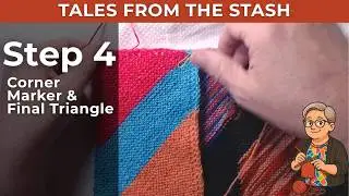 Shape the Point (K2tog Both Sides) + Corner Marker & Clean Bind Off | Scrap Yarn Blanket