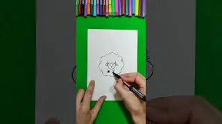 Funny little sheep - how to draw 🐑 #creative #tutorial #ideas #activities #drawing #sheep #animals