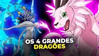 OS 4 GRANDES DRAGÕES DE DIGIMON