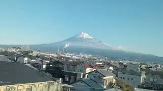 View of Mt. Fuji before arriving at Fuji Station　2026/01/29