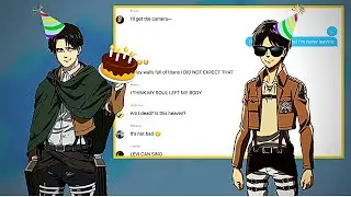 AOT Texts || Eren’s Birthday || Levi sings Snowman 😳 || Ereri ✨