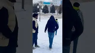 Enjoying Snowfall ❄️ with Friends #ramadanseries #friends #funny #trending #youtubeshorts
