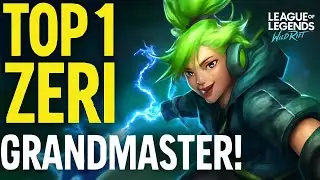 TOP 1 ZERI Gameplay in Wild Rift | Best Zeri Build & Runes Guide | Grandmaster Rank Zeri | Patch 6.1