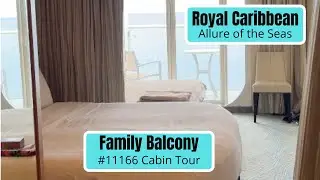 Royal Caribbean Allure of the Seas (Ultra Spacious Family) Room Tour #11166 (2023)