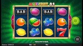 Demo gameplay of Multifruit 81 by Play'n GO