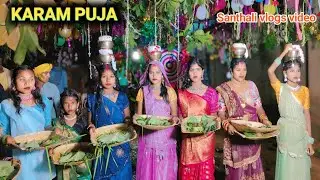 Ale Atu Rena Karam puja ||New Santhali vlogs video 2024 || Shanti Official vlog