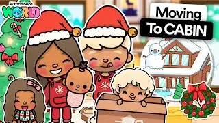 DECORATING OUR CHRISTMAS CABIN In Toca Life World 🎄(EP 13) | Toca Life World 🌍