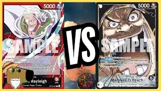 [OP12] Rayleigh Gameplay vs Blackbeard | VOD REVIEW | ONE PIECE CARD GAME
